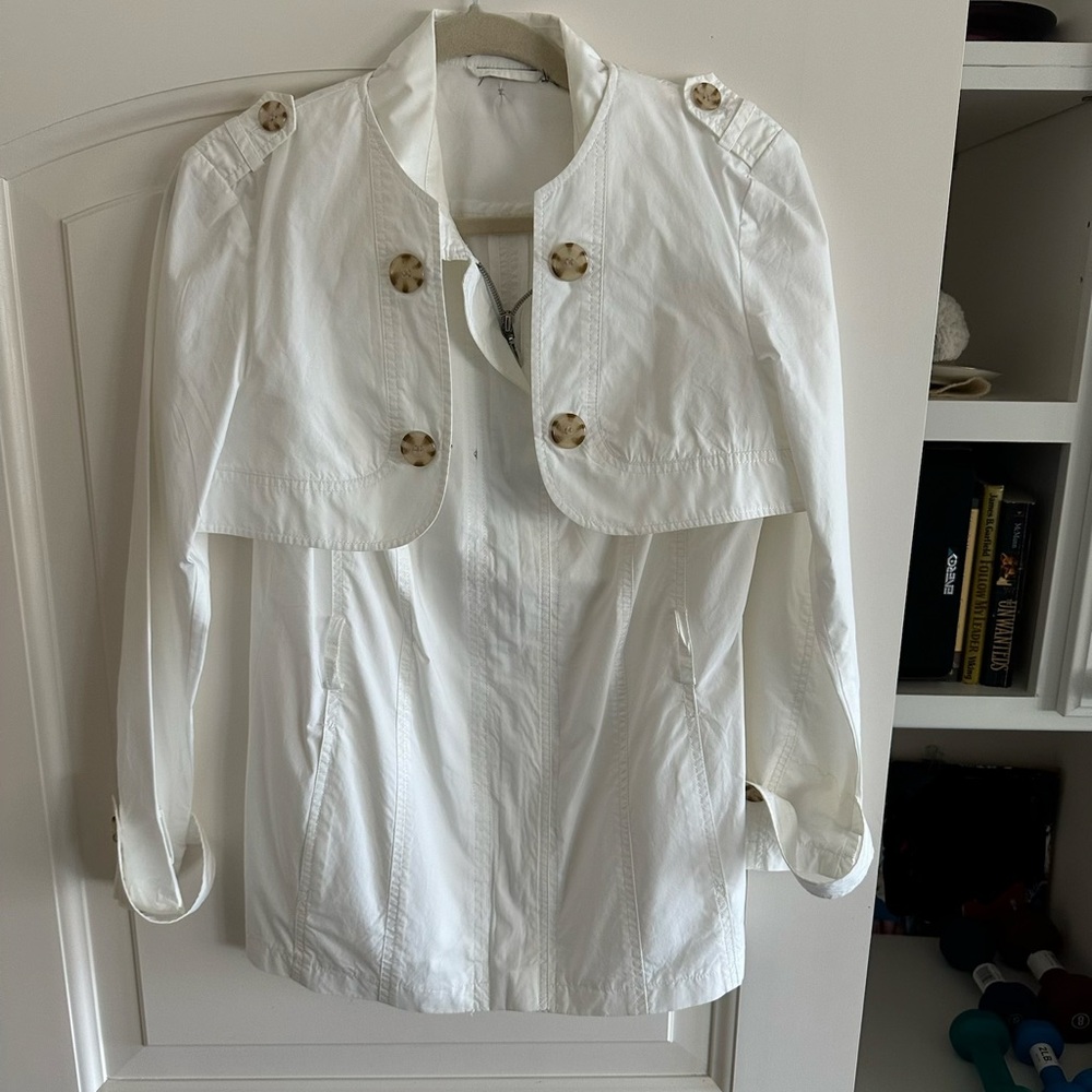 Chic White Women's Cape Jacket